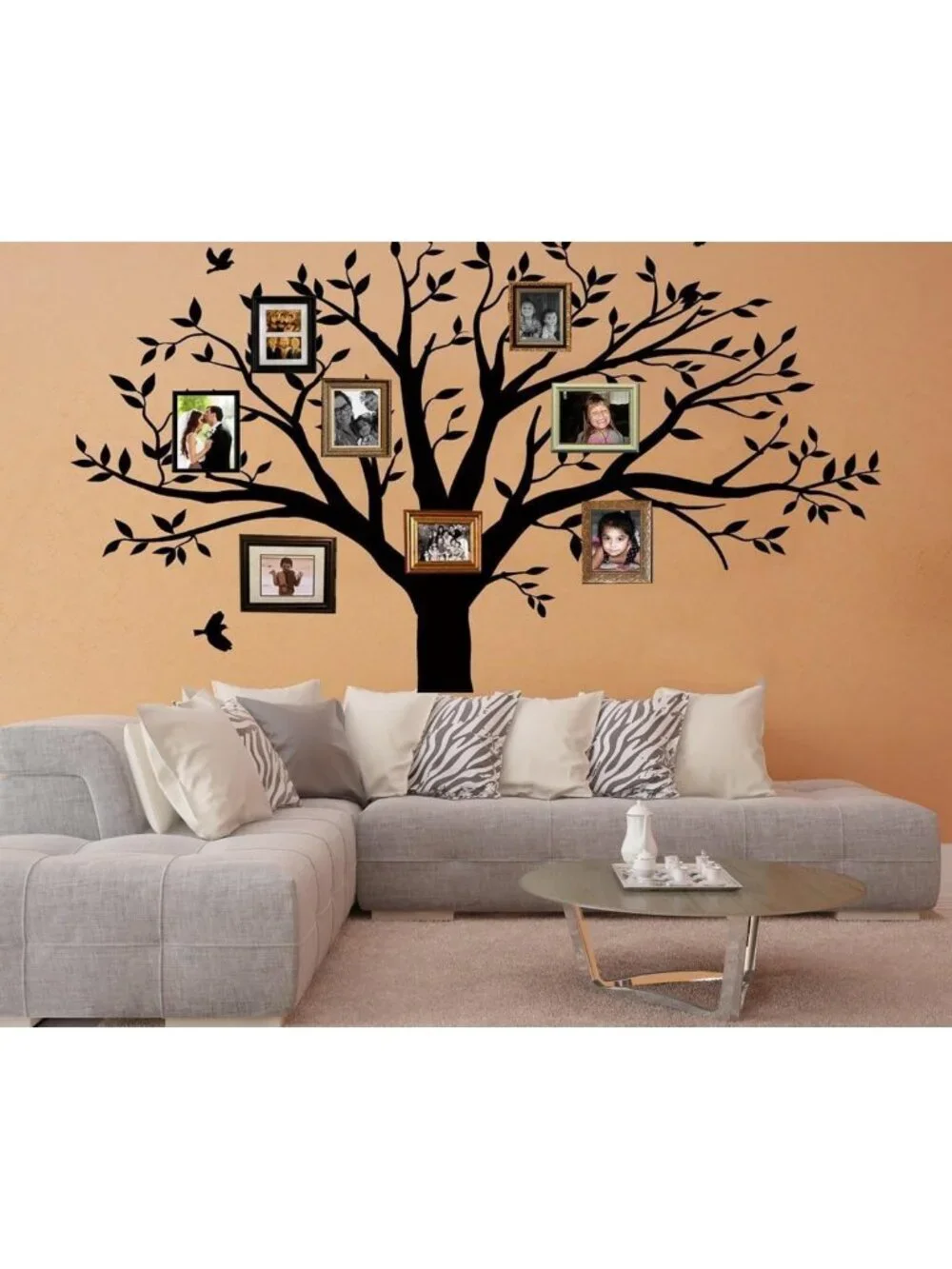 Family Tree Wall Decal - Inspirational Quote 'Branches On A Tree' for Home Decor